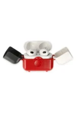Uray store Apple Airpods 3 (3.nesil) Basmalı Kılıf - Kırmızı-Siyah-Beyaz - Görsel 3
