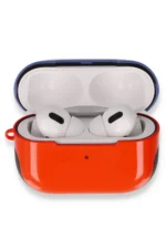 Uray store Apple Airpods Pro (1.nesil) 3in1 Kılıf - Kırmızı-Lacivert