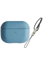 Uray store Apple Airpods Pro 2 (2.nesil) 405 Deri Kılıf - Sierra Blue