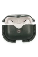 Uray store Apple Airpods Pro 2 (2.nesil) Çanta Deri Kılıf - Haki Yeşil - Görsel 3