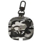 Uray store Apple Airpods Pro 2 (2.nesil) Çanta Kamuflaj Deri Kılıf - Gri