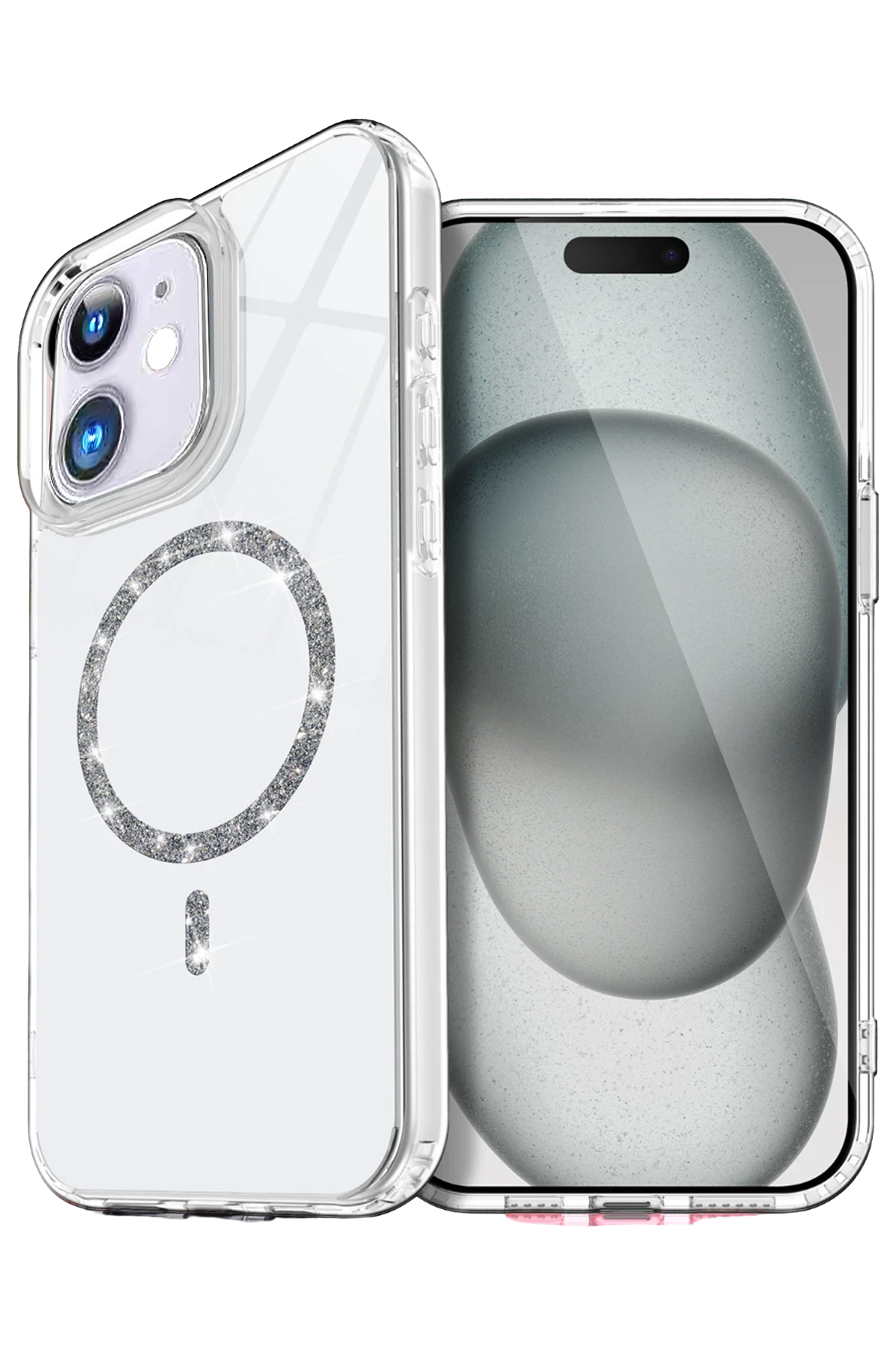 newface-apple-iphone-12-live-diamond-magsafe-kapak-seffaf-default Uray store Apple iPhone 12 Live Diamond Magsafe Kapak - Şeffaf - Görsel 1