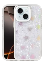 Uray store Apple iPhone 14 Lumi Desenli Kapak - Beyaz
