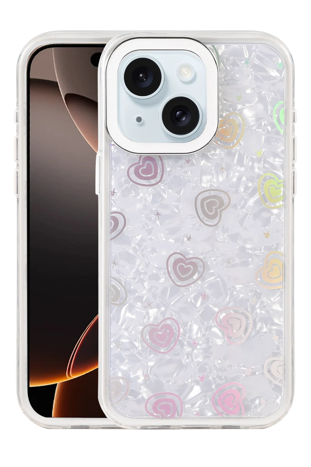 newface-apple-iphone-14-lumi-desenli-kapak-beyaz-default Uray store Apple iPhone 14 Lumi Desenli Kapak - Beyaz - Görsel 1