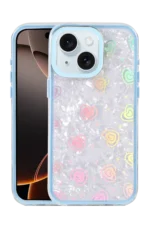 Uray store Apple iPhone 14 Lumi Desenli Kapak - Mavi