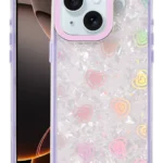 Uray store Apple iPhone 14 Lumi Desenli Kapak - Mor