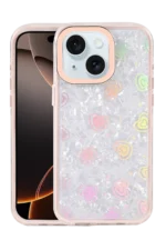Uray store Apple iPhone 14 Lumi Desenli Kapak - Pembe