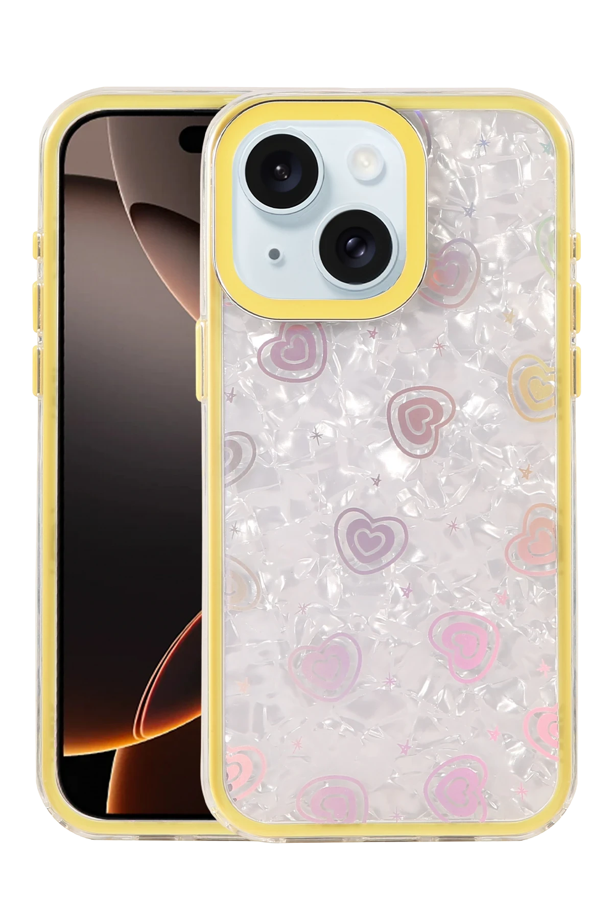 newface-apple-iphone-14-lumi-desenli-kapak-sari-default Uray store Apple iPhone 14 Lumi Desenli Kapak - Sarı - Görsel 1