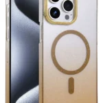 Uray store Apple iPhone 14 Pro Max Glossy Magsafe Kapak - Çöl Titanyum