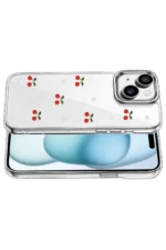 Uray store Apple iPhone 15 Fiyonk Desenli Kapak - Desen 9 - Görsel 3