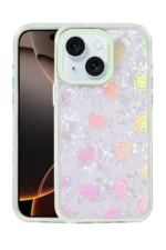 Uray store Apple iPhone 15 Lumi Desenli Kapak - Yeşil