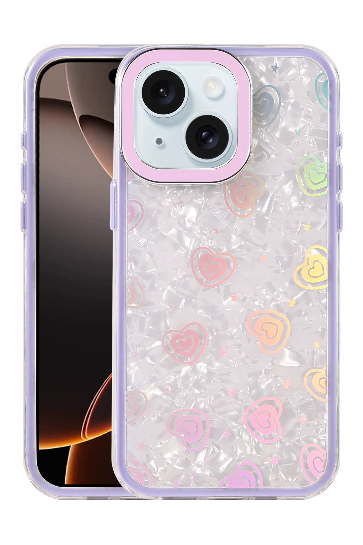 newface-apple-iphone-15-lumi-desenli-kapak-mor-default Uray store Apple iPhone 15 Lumi Desenli Kapak - Mor - Görsel 1