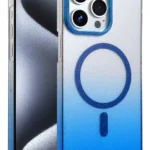 Uray store Apple iPhone 15 Pro Max Glossy Magsafe Kapak - Mavi