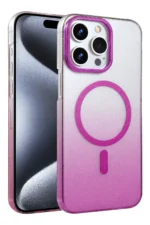 Uray store Apple iPhone 15 Pro Max Glossy Magsafe Kapak - Mor