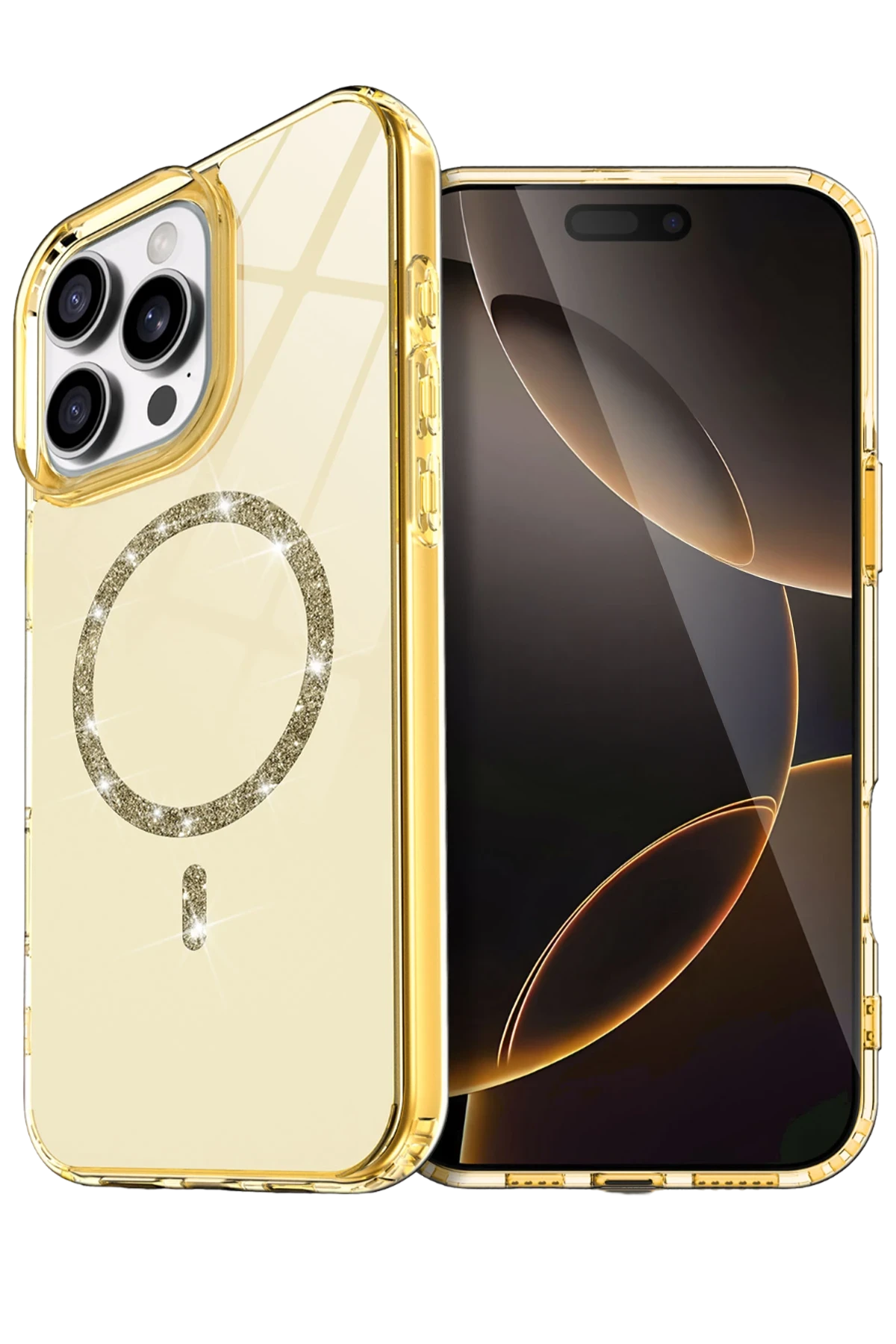 newface-apple-iphone-15-pro-max-live-diamond-magsafe-kapak-sari-default Uray store Apple iPhone 15 Pro Max Live Diamond Magsafe Kapak - Sarı - Görsel 1