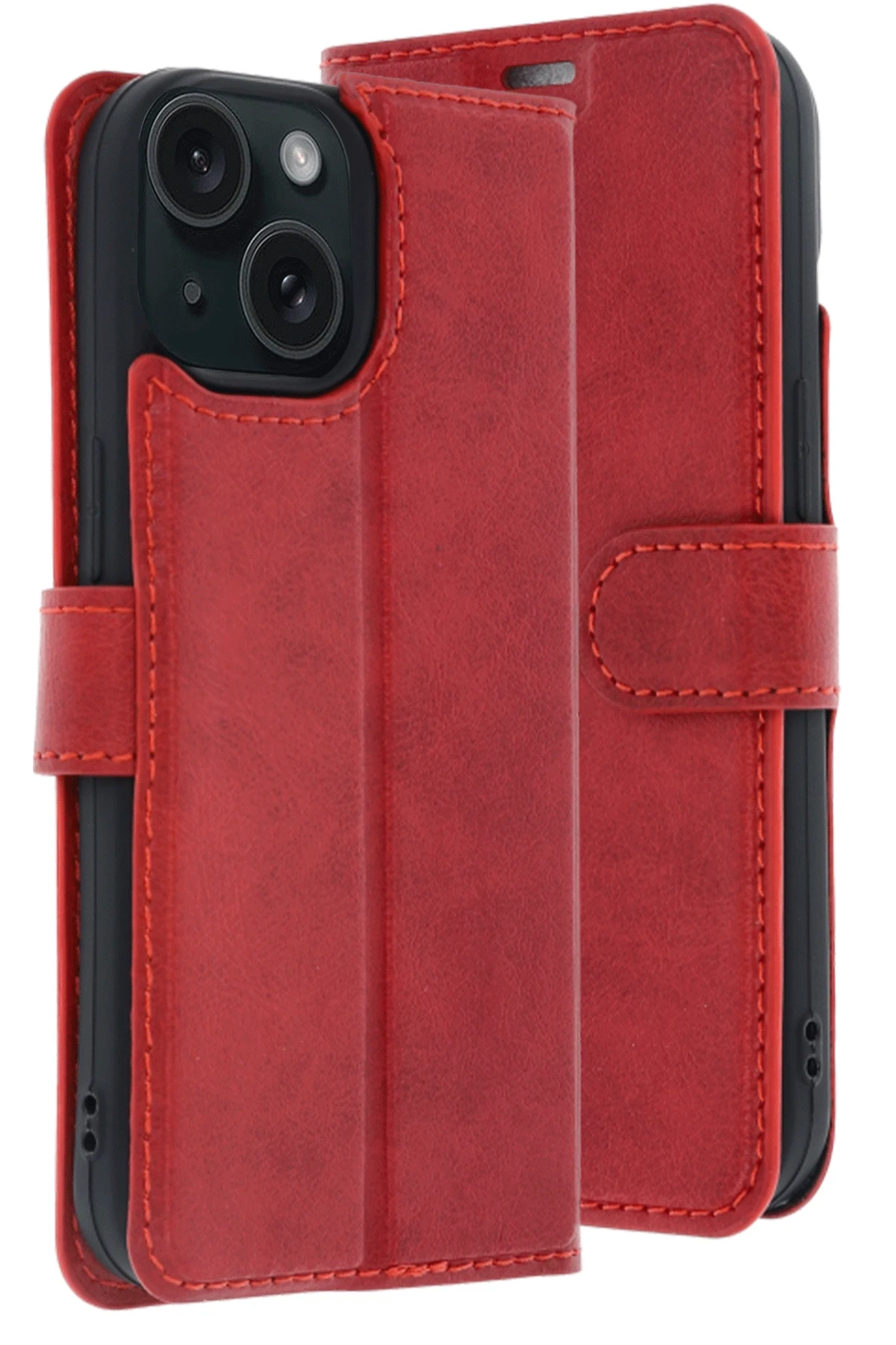 newface-apple-iphone-15-trend-s-plus-kapakli-kilif-kirmizi-default Uray store Apple iPhone 15 Trend S Plus Kapaklı Kılıf - Kırmızı - Görsel 1
