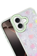 Uray store Apple iPhone 16 Lumi Desenli Kapak - Yeşil - Görsel 2