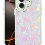 Uray store Apple iPhone 16 Lumi Desenli Kapak - Yeşil