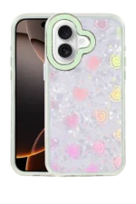 Uray store Apple iPhone 16 Lumi Desenli Kapak - Yeşil
