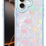 Uray store Apple iPhone 16 Lumi Desenli Kapak - Mavi
