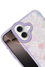 Uray store Apple iPhone 16 Lumi Desenli Kapak - Mor - Görsel 2