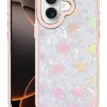 Uray store Apple iPhone 16 Lumi Desenli Kapak - Pembe