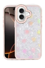 Uray store Apple iPhone 16 Lumi Desenli Kapak - Pembe