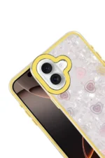 Uray store Apple iPhone 16 Lumi Desenli Kapak - Sarı - Görsel 2