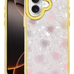 Uray store Apple iPhone 16 Lumi Desenli Kapak - Sarı