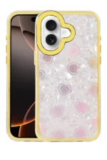 Uray store Apple iPhone 16 Lumi Desenli Kapak - Sarı