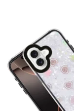 Uray store Apple iPhone 16 Lumi Desenli Kapak - Siyah - Görsel 2