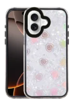Uray store Apple iPhone 16 Lumi Desenli Kapak - Siyah