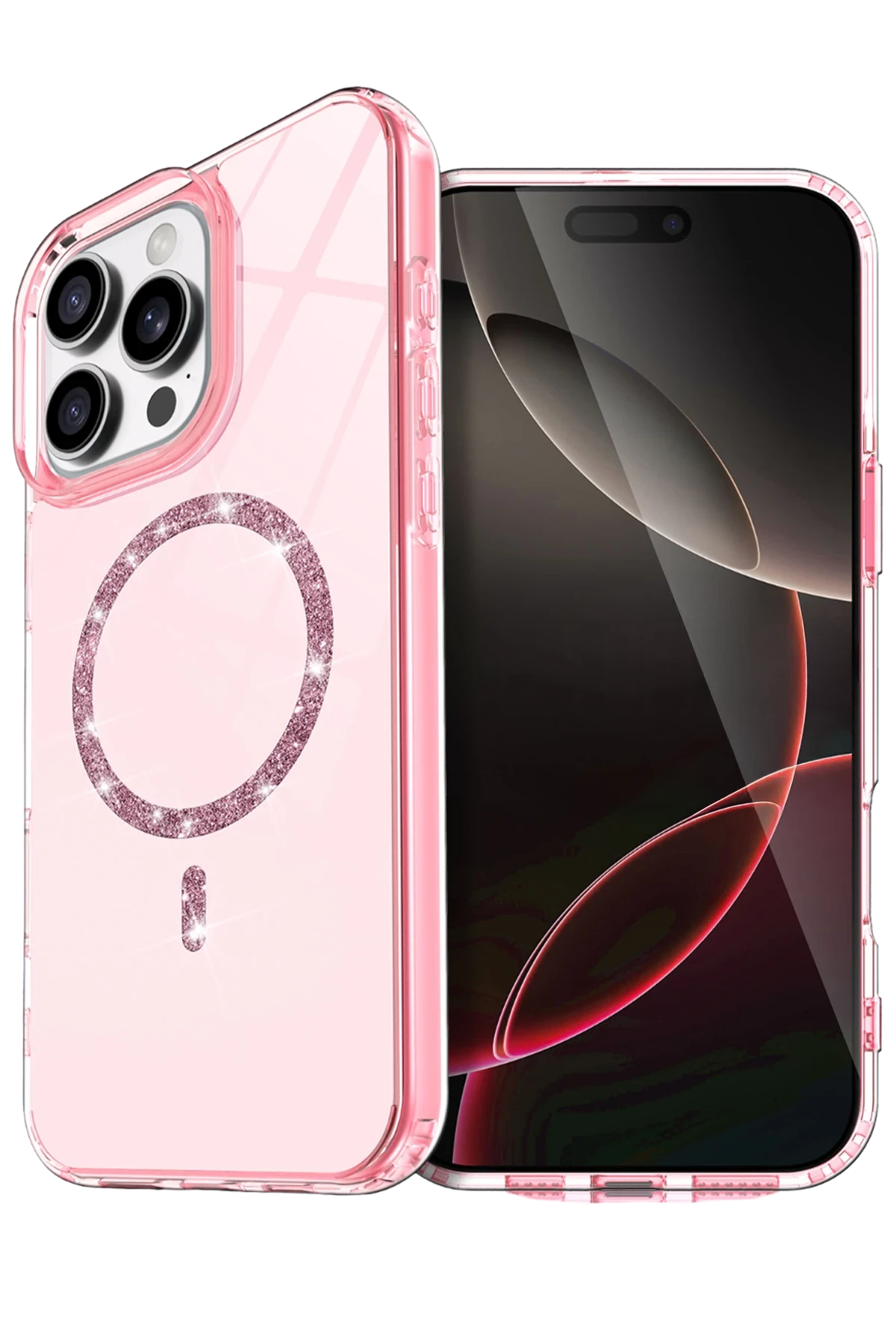 newface-apple-iphone-16-pro-max-live-diamond-magsafe-kapak-pembe-default Uray store Apple iPhone 16 Pro Max Live Diamond Magsafe Kapak - Pembe - Görsel 1