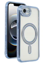 Uray store Apple iPhone 16E Joke Simli Magneticsafe Kılıf - Mavi