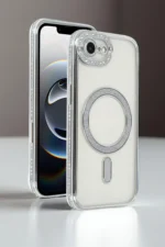 Uray store Apple iPhone 16E Joke Simli Magneticsafe Kılıf - Siyah - Görsel 2