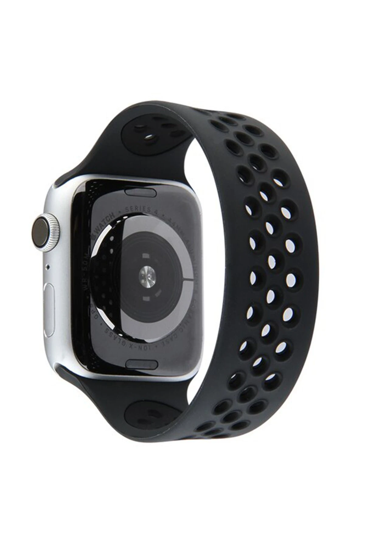 newface-apple-watch-38mm-ayarli-delikli-silikon-kordon-siyah-siyah-default Uray store Apple Watch 38mm Ayarlı Delikli Silikon Kordon - Siyah-Siyah - Görsel 1