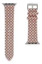 Uray store Apple Watch 38mm Karo Motif Kordon - Pembe