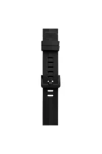 Uray store Apple Watch 38mm KR408 Çizgili Silikon Kordon - Siyah - Görsel 3