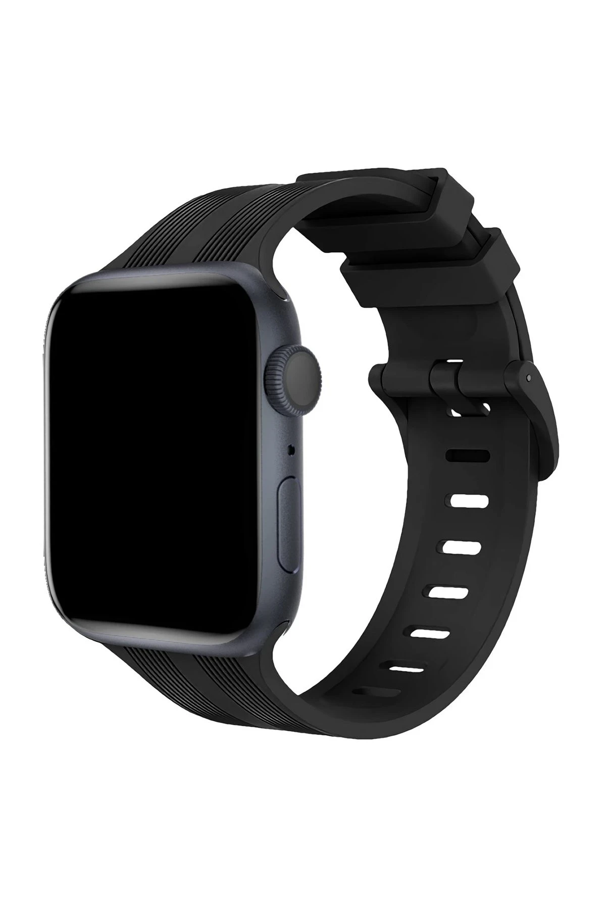 newface-apple-watch-38mm-kr408-cizgili-silikon-kordon-siyah-default Uray store Apple Watch 38mm KR408 Çizgili Silikon Kordon - Siyah - Görsel 1