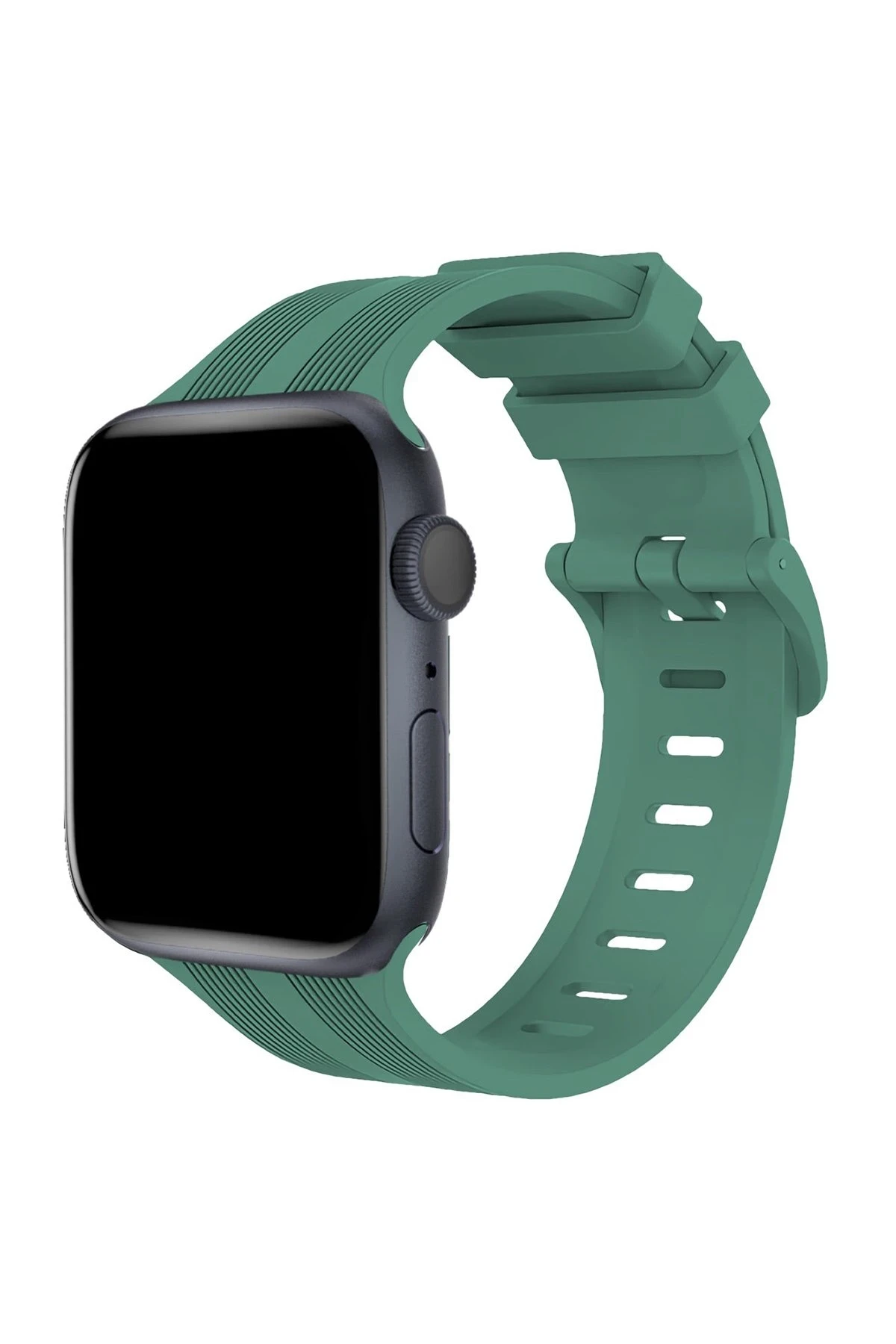 newface-apple-watch-38mm-kr408-cizgili-silikon-kordon-yesil-default Uray store Apple Watch 38mm KR408 Çizgili Silikon Kordon - Yeşil - Görsel 1