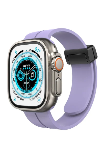 Uray store Apple Watch 38mm KR412 Elegance Stylısh Kordon - Lila