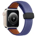 Uray store Apple Watch 38mm KR414 Daks Deri Kordon - Lacivert
