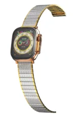 Uray store Apple Watch 38mm Made Metal Kordon - Gümüş-Gold