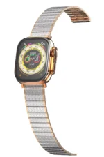 Uray store Apple Watch 38mm Made Metal Kordon - Gümüş-Rose Gold