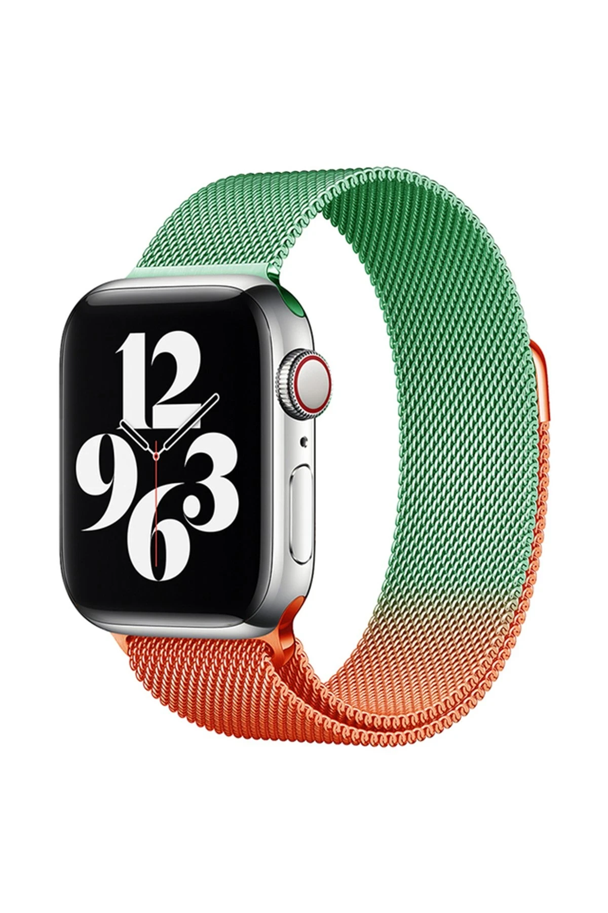 newface-apple-watch-38mm-metal-miknatisli-kordon-turuncu-yesil-default Uray store Apple Watch 38mm Metal Mıknatıslı Kordon - Turuncu-Yeşil - Görsel 1