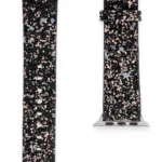 Uray store Apple Watch 38mm Starry Taşlı Kordon - Siyah