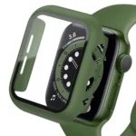 Uray store Apple Watch 40mm Camlı Kasa Ekran Koruyucu - Koyu Yeşil