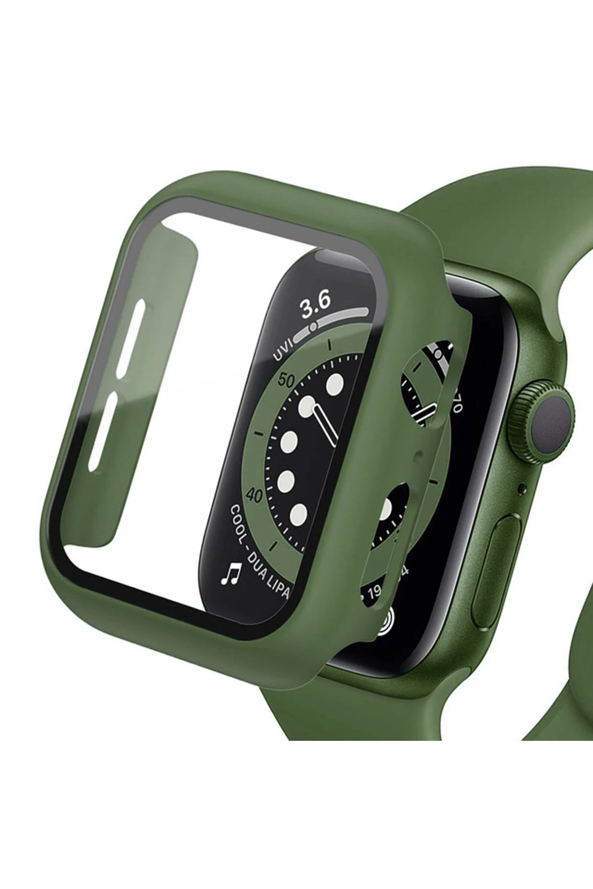 newface-apple-watch-40mm-camli-kasa-ekran-koruyucu-koyu-yesil-default Uray store Apple Watch 40mm Camlı Kasa Ekran Koruyucu - Koyu Yeşil - Görsel 1