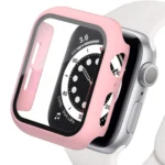 Uray store Apple Watch 40mm Camlı Kasa Ekran Koruyucu - Rose Gold