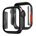 Uray store Apple Watch 40mm Watch 49mm Kasa Dönüştürücü ve Ekran Koruyucu - Siyah